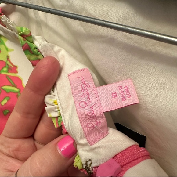 Lilly Pulitzer Pink and Yellow Floral Kids Dress - Picture 4 of 4